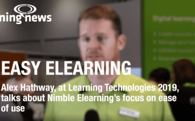 Alex Hathway, Director, Nimble Elearning. Learning Technologies 2019, Learning News Interview.