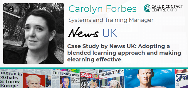 Carolyn Forbes News UK Call and Contact Centre Expo with Nimble Elearning